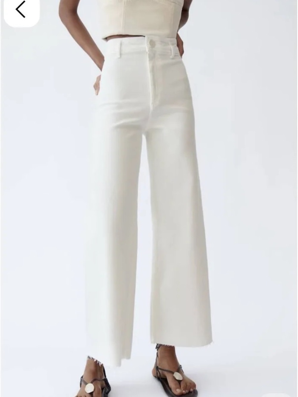 Zara Marine Jeans | White | 6 - Picture 2 of 6